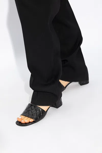 Bottega Veneta ‘amy' Heeled Mules In Black
