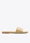 Bottega Veneta Amy Flat Sandal In Cane Sugar