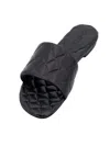 Bottega Veneta Amy Quilted Leather Slides In Black