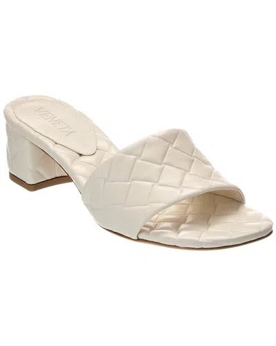 Bottega Veneta Amy Leather Sandal In White