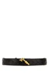 Bottega Veneta Cintura In Pelle Marrone Donna