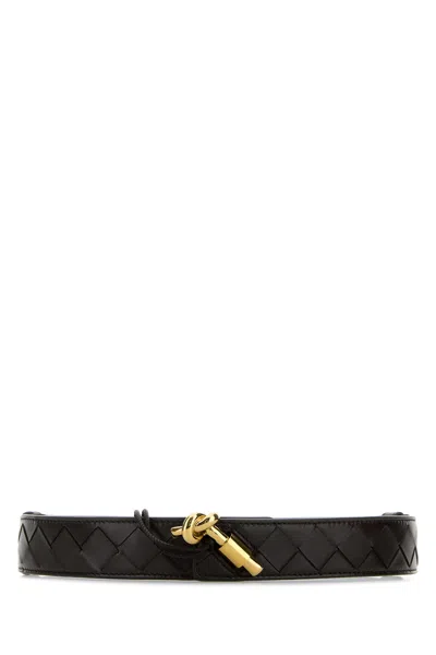 BOTTEGA VENETA CINTURA IN PELLE MARRONE DONNA