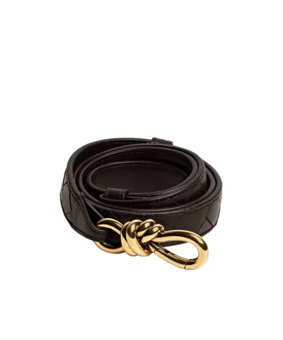 Bottega Veneta Andiamo Belt In Brown