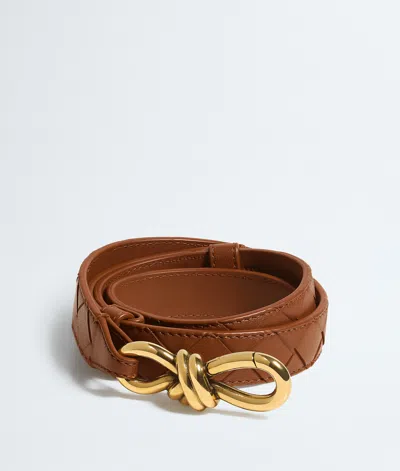 Bottega Veneta Bottega  Veneta Andiamo Belt In Brown