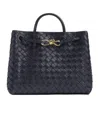 Bottega Veneta Black Medium Andiamo Bag In Red