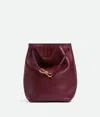 Bottega Veneta Andiamo Medium Leather Bucket Bag In Burgundy