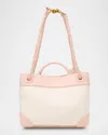 Bottega Veneta Andiamo Canvas And Nappa Small Top-handle Bag