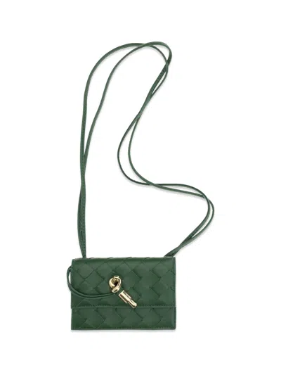 Bottega Veneta Andiamo Card Case In Green