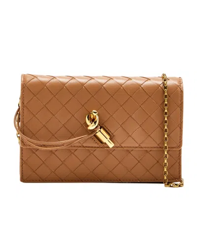 Bottega Veneta Andiamo Chain Wallet In Neutral