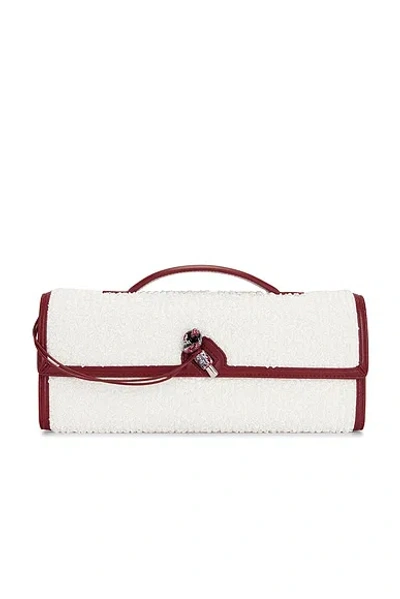 Bottega Veneta Andiamo Clutch Bag In White