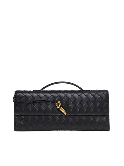 Bottega Veneta Andiamo Clutch In Black