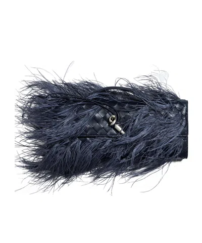 Bottega Veneta Andiamo Clutch In Blue