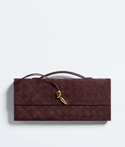 Bottega Veneta Bottega  Veneta Andiamo Clutch In Burgundy