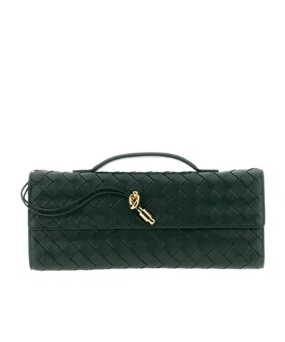 Bottega Veneta Andiamo Clutch Clutch Bag In Green
