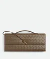 Bottega Veneta Medium Leather Andiamo Clutch Bag In Pinecone