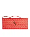 Bottega Veneta Andiamo Clutch In Red