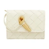Bottega Veneta Andiamo Envelope Cardholder In Off-white