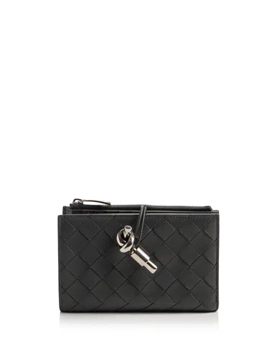 Bottega Veneta Andiamo Intrecciato Leather Bifold Wallet In Pattern