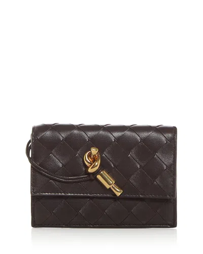 BOTTEGA VENETA ANDIAMO INTRECCIATO LEATHER CARD CASE