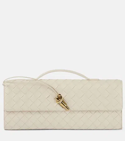 Bottega Veneta Andiamo Intrecciato Leather Clutch