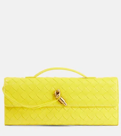 Bottega Veneta Andiamo Intrecciato Leather Clutch
