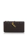 Bottega Veneta Andiamo Intrecciato Leather Slim Long Wallet In Brown