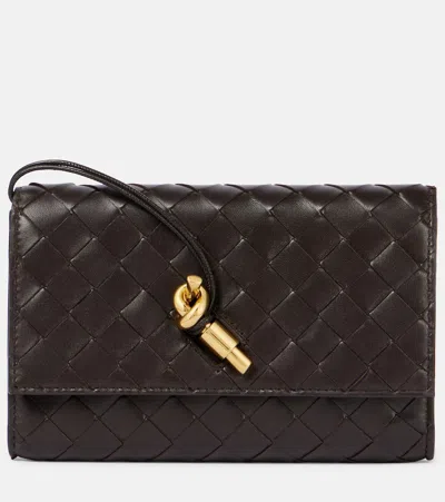 Bottega Veneta Andiamo Intrecciato Leather Pouch