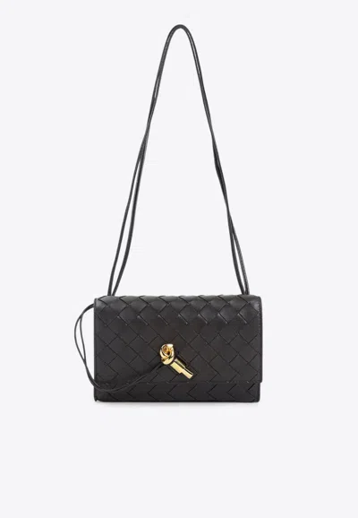 Bottega Veneta Andiamo Intrecciato Leather Pouch