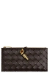 Bottega Veneta Andiamo Intrecciato Leather Slim Long Wallet