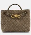 Bottega Veneta Andiamo Intrecciato Small Suede Tote Bag