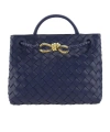 Bottega Veneta Small Andiamo Shoulder Bag In Blue