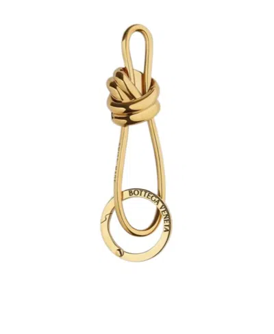 Bottega Veneta Andiamo Knot Keyring In Nude