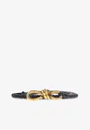 Bottega Veneta Andiamo Knotted-buckle Belt In Space