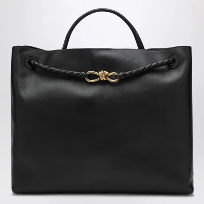 Bottega Veneta Andiamo Large Leather Tote Bag In Black