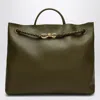Bottega Veneta Andiamo Large Leather Tote Bag In Green