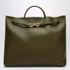 Bottega Veneta Andiamo Large Leather Tote Bag In Green
