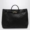 Bottega Veneta Andiamo Large Fondant-coloured Bag In Black