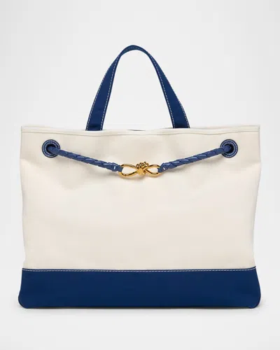 Bottega Veneta Andiamo Large Canvas Tote Bag