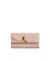 Bottega Veneta Andiamo Large Flip Wallet In Nude