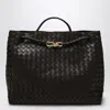 Bottega Veneta Andiamo Large Fondant-coloured Bag In Brown
