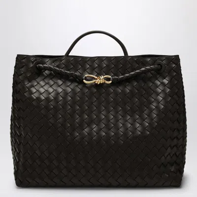 Bottega Veneta Andiamo Large Fondant-coloured Bag In Brown