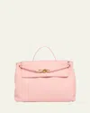 Bottega Veneta Andiamo Large Leather Top-handle Bag In Rose