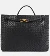 Bottega Veneta Andiamo Large Leather Tote Bag In Black