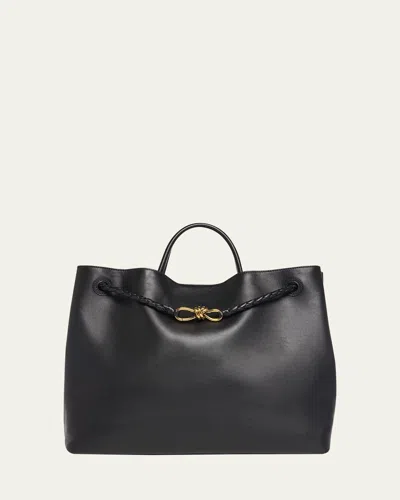 BOTTEGA VENETA ANDIAMO LARGE LEATHER TOTE BAG