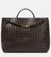 Bottega Veneta Andiamo Large Leather Tote Bag In Fondant - Mbrass- Fond
