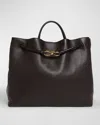 Bottega Veneta Andiamo Large Leather Tote Bag In Brown