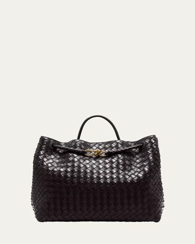 Bottega Veneta Andiamo Large Leather Tote Bag In Fondant