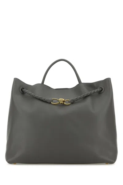 Bottega Veneta Women Black Leather Big Andiamo Handbag