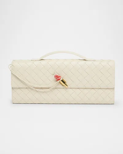 BOTTEGA VENETA ANDIAMO LEATHER CLUTCH BAG