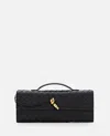 Bottega Veneta Long Andiamo Clutch Bag With Handle In Black